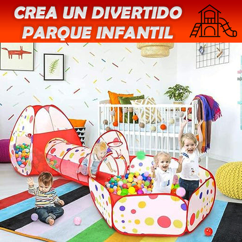 CARPA, TUNEL Y PISCINA 3 EN 1