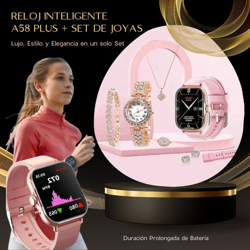 SmartWatch A58 Plus + Set de Joyas