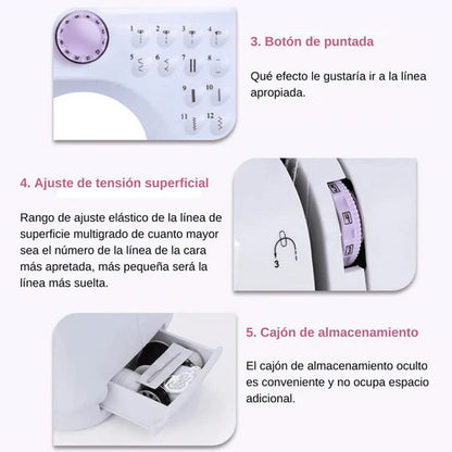 ELECTRA-PRO® MAQUINA DE COSER MULTIFUNCIONAL