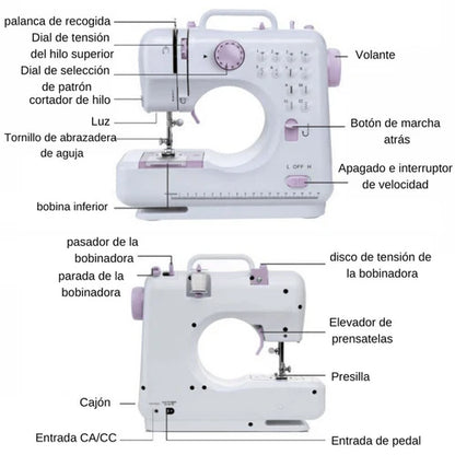 ELECTRA-PRO® MAQUINA DE COSER MULTIFUNCIONAL