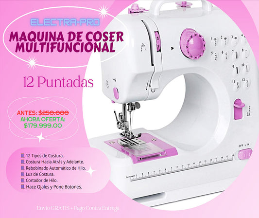 ELECTRA-PRO® MAQUINA DE COSER MULTIFUNCIONAL